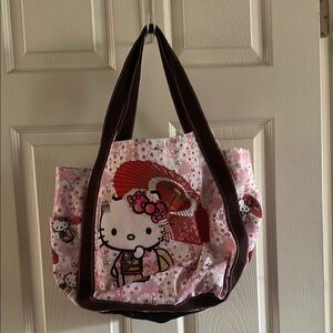 Hello Kitty Pink and Brown Tote Bag